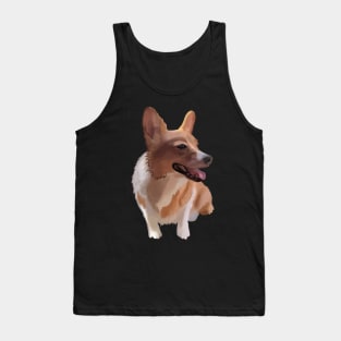 Happy Corgi Dog Tank Top